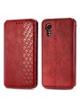 Калъф от еко кожа тип портмоне за Samsung Galaxy Xcover7 - червен