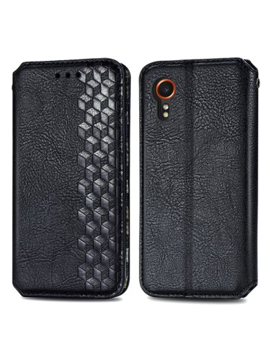 Калъф от еко кожа тип портмоне за Samsung Galaxy Xcover7 - черен Калъф от еко кожа тип портмоне за Samsung Galaxy Xcover7 - черен