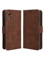 Калъф от еко кожа тип портмоне за Samsung Galaxy Xcover7 - кафяв