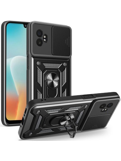 Удароустойчив предпазен гръб за Samsung Galaxy XCover7 Pro - черен