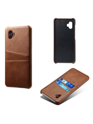 Предпазен гръб за Samsung Galaxy XCover7 Pro - кафяв