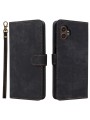 Калъф от еко кожа тип портмоне с RFID блокиране за Samsung Galaxy XCover7 Pro - черен