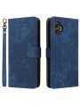 Калъф от еко кожа тип портмоне с RFID блокиране за Samsung Galaxy XCover7 Pro - син