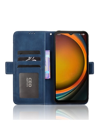 Калъф от еко кожа тип портмоне за Samsung Galaxy XCover7 Pro - син