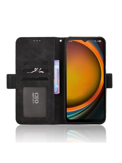 Калъф от еко кожа тип портмоне за Samsung Galaxy XCover7 Pro - черен