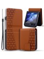 Калъф от еко кожа тип портмоне за Samsung Galaxy Z Flip5 - кафяв