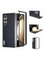 Удароустойчив калъф от телешка кожа и поликарбонат за Samsung Galaxy Z Fold6 - син