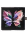 Калъф от еко кожа тип портмоне с геометрични линии за Samsung Galaxy Z Fold6 - сив