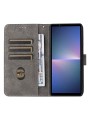 Калъф от еко кожа тип портмоне с RFID блокиране за Sony Xperia 5 V - черен