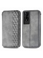 Калъф от еко кожа тип портмоне за TCL 50 5G - сив