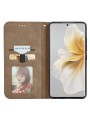 Калъф от еко кожа тип портмоне за TCL 50 Pro NxtPaper - кафяв