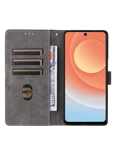 Калъф от еко кожа тип портмоне с RFID блокиране за TECNO Camon 30 Premier - черен