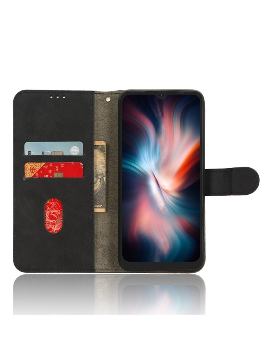 Предпазен калъф от еко кожа за Umidigi G1 Max - черен