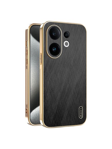 Предпазен удароустойчив гръб с галванизирана рамка за vivo S30 - черен Предпазен удароустойчив гръб с галванизирана рамка за vivo S30 - черен