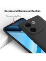 Предпазен удароустойчив силиконов гръб с каишка за vivo T3 Pro - черен