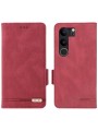 Предпазен калъф от еко кожа за vivo V29 Pro - розов