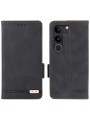 Предпазен калъф от еко кожа за vivo V29 Pro - черен