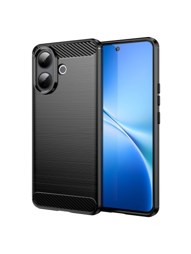 Мек удароустойчив гръб с текстура на карбонови влакна за vivo V60 Lite 4G - черен Мек удароустойчив гръб с текстура на карбонови влакна за vivo V60 Lite 4G - черен