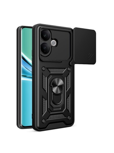 Удароустойчив предпазен гръб за vivo V60 Lite - черен