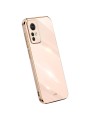 Предпазен удароустойчив гръб с галванизирана рамка за Xiaomi 12 Lite - розов