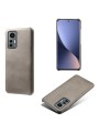 Предпазен гръб от eко кожа за Xiaomi 12 Lite - сив