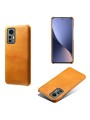 Предпазен гръб от eко кожа за Xiaomi 12 Lite - оранжев