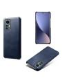 Предпазен гръб от eко кожа за Xiaomi 12 Lite - син