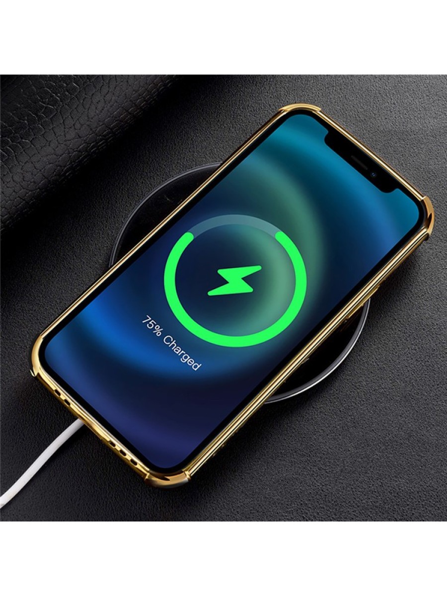 Предпазен гръб с галванично покритие и кроколски шарки за Xiaomi 12 Lite - черен