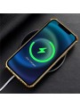 Предпазен гръб с галванично покритие и кроколски шарки за Xiaomi 12 Lite - черен