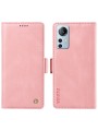 Калъф от еко кожа тип портмоне за Xiaomi 12 Lite - розов