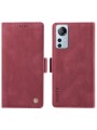 Калъф от еко кожа тип портмоне за Xiaomi 12 Lite - червен