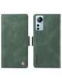 Калъф от еко кожа тип портмоне за Xiaomi 12 Lite - зелен