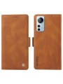 Калъф от еко кожа тип портмоне за Xiaomi 12 Lite - кафяв