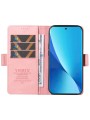 Калъф от еко кожа тип портмоне за Xiaomi 12 Lite - розов