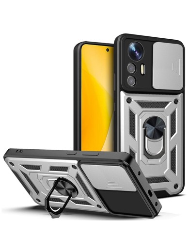 Удароустойчив предпазен гръб за Xiaomi 12 Lite - сребрист Удароустойчив предпазен гръб за Xiaomi 12 Lite - сребрист