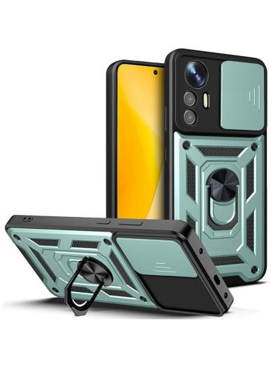 Удароустойчив предпазен гръб за Xiaomi 12 Lite - зелен Удароустойчив предпазен гръб за Xiaomi 12 Lite - зелен