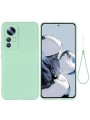 Предпазен удароустойчив силиконов гръб с каишка за Xiaomi 12T - зелен