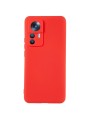 Устойчив на надраскване мек силиконов гръб за телефон за Xiaomi 12T - червен