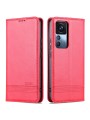 Калъф от еко кожа тип портмоне за Xiaomi 12T - червен