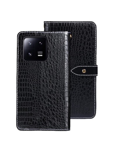 Калъф от еко кожа, тип портмоне за Xiaomi 13 - черен
