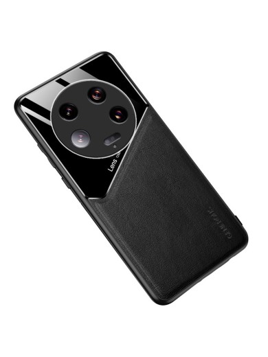 Предпазен гръб с покритие от еко кожа за Xiaomi 13 Ultra - черен