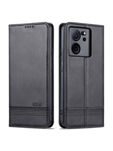 Калъф от еко кожа тип портмоне за Xiaomi 13T - черен