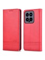 Калъф от еко кожа тип портмоне за Xiaomi 14 - червен