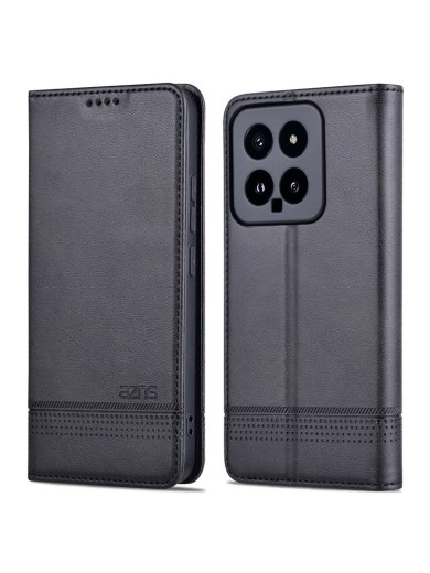 Калъф от еко кожа тип портмоне за Xiaomi 14 - черен Калъф от еко кожа тип портмоне за Xiaomi 14 - черен