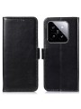 Калъф от еко кожа, тип портмоне за Xiaomi 14 - черен