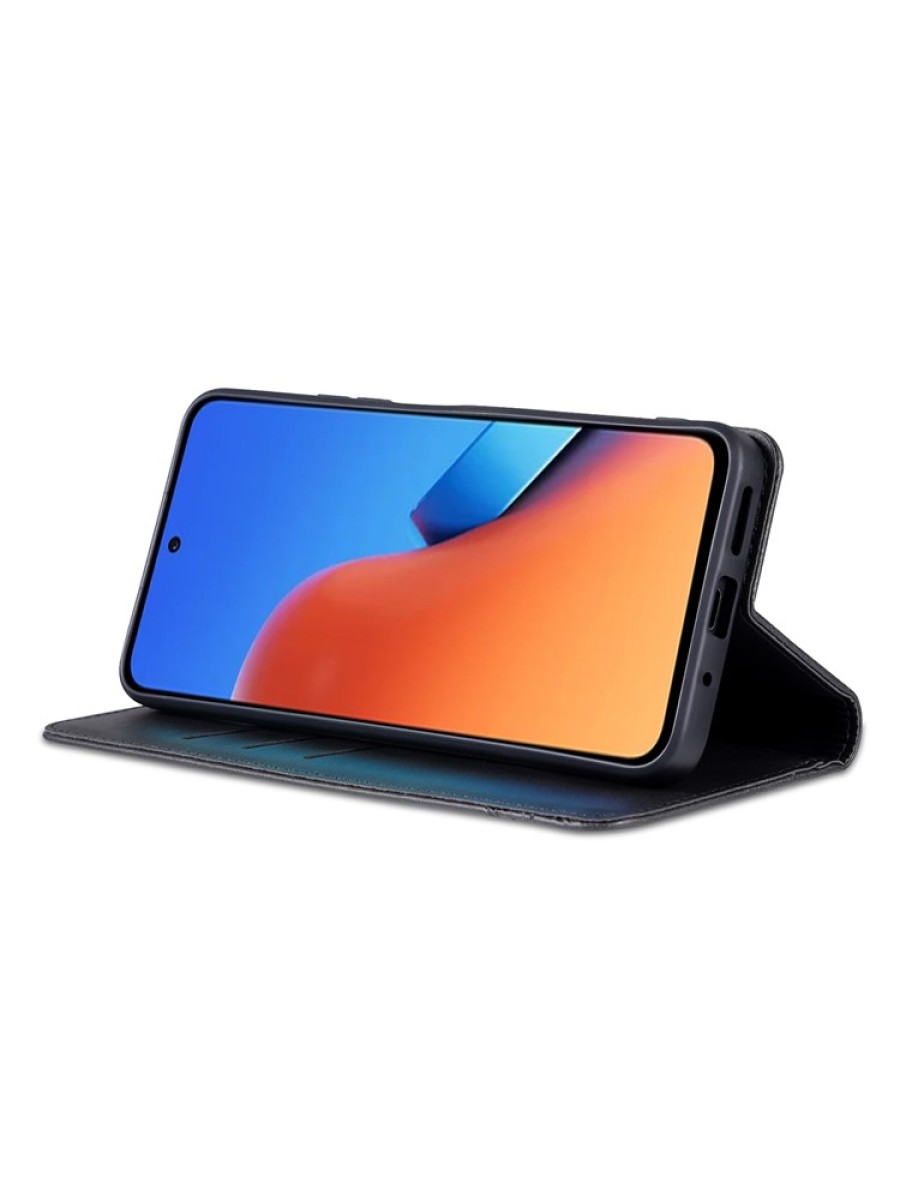 Калъф от еко кожа тип портмоне за Xiaomi 14 - черен