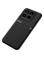 Гръб с покритие от еко кожа за Xiaomi 14 Pro - черен