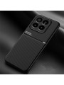 Гръб с покритие от еко кожа за Xiaomi 14 Pro - черен