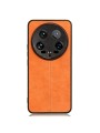 Предпазен гръб с текстура на телешка кожа за Xiaomi 14 Ultra - оранжев