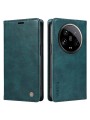 Калъф от еко кожа тип портмоне за Xiaomi 14 Ultra - син